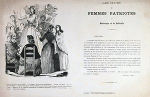 Les Clubs des Femmes Patriotes, Parijse Commune, 1871