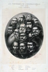 Les Fantoches de LInternationale, karikatuur op de communisten. Frankrijk 19e eeuw door Unbekannt