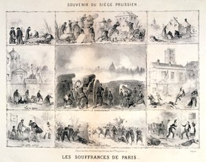 Les Souffrances de Paris, 1870-1871 door Unbekannt
