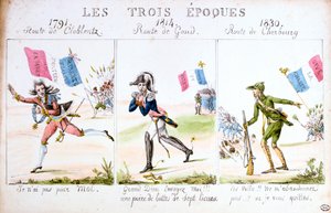 Les Trois Epoques, Revolutie van 1830, Parijs door Unbekannt