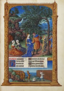 Les Très Riches Heures du duc de Berry, Folio 57r - De Vlucht naar Egypte