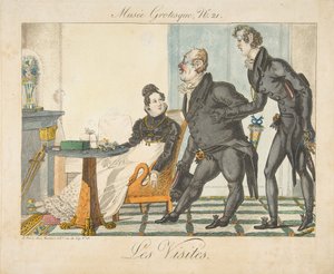 Les Visites, Musée Grotesque, No. 21, begin 19e eeuw