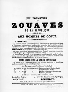 Les Zouaves, uit Franse Politieke posters van de Parijse Commune door Unbekannt