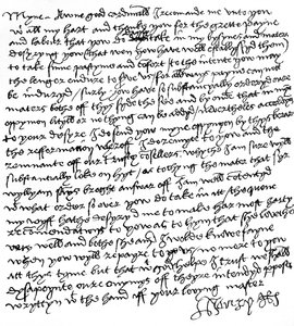 Brief van Koning Hendrik VIII aan Kardinaal Wolsey (