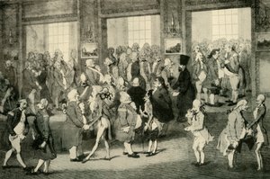 Levee van Lord Cornwallis Gouverneur-Generaal in de deuropening rechts, 1925 door Unbekannt