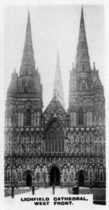 Lichfield Cathedral, West Front, Staffordshire