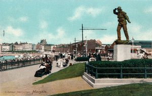 Reddingsbootmonument, Margate, Kent ca. 1905 door Unbekannt