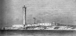 Vuurtoren op het eiland Paros, Alexandrië, ca. 1882
