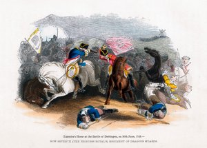 Ligoniers Paard bij de Slag bij Dettingen, 20 juni 1743