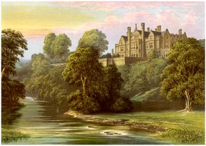 Lilburn Tower, Northumberland, huis van de familie Collingwood, c1880 door Unbekannt