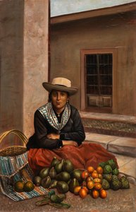 Lima vrouw, ca. 1890-1892 door Unbekannt