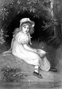 Kleine Miss Muffet, 19e eeuw door Unbekannt
