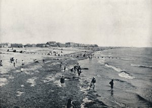 Littlehampton - Pootjebaden bij laag water, 1895
