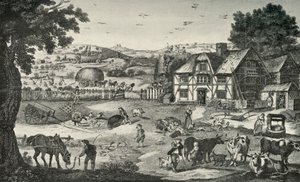 Levendige Activiteit op een Achttiende-eeuwse Boerderij, 1938