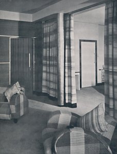 Woonkamer in een Londens huis, ontworpen door Raymond McGrath, A.R.I.B.A., 1936 door Unbekannt