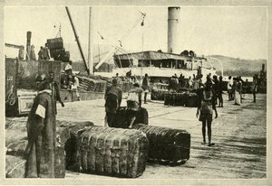 Laden van een lading katoen, ca. 1948