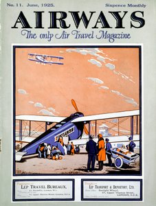 Een dubbeldekker laden met passagiers en bagage op Croydon Aerodrome, Londen