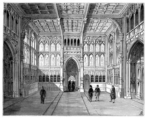 Lobby van het Lagerhuis, Londen door Unbekannt