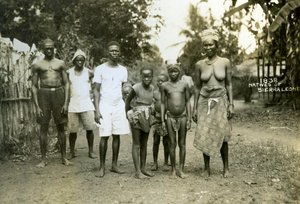 Lokale mensen, Sierra Leone door Unbekannt