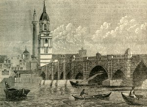 London Bridge, ca. 1872 door Unbekannt
