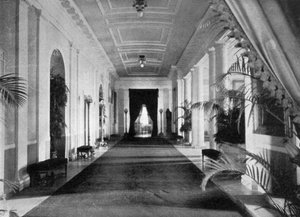 Lange gang, Het Witte Huis, Washington, VS, 1908 door Unbekannt