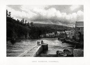 Looe Harbour, Cornwall, Engeland, 1896