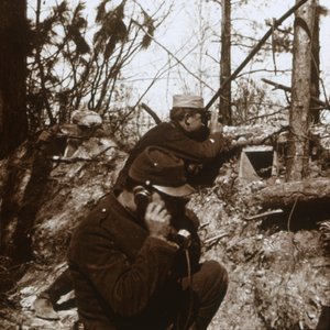 Uitkijkpost, Bois-le-Prêtre, Noord-Frankrijk, ca. 1914-1915