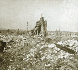 Uitkijkpost, Fort Vaux, Noord-Frankrijk, ca. 1914-ca. 1918 door Unbekannt