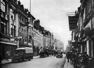 Zicht naar het zuiden in New Bond Street, Londen, 1926-1927