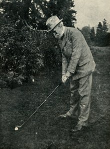 Lord Avebury is onlangs begonnen met golfen, 1901 door Unbekannt