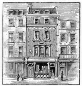 Geboorteplaats van Lord Byron, Holles Street, Cavendish Square, Londen, 1888 door Unbekannt