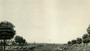 Lord Wellesley beoordeelt de lijfwacht in Ballygunje, ca. 1770, ca. 19250