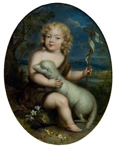 Louis Alexandre de Bourbon, graaf van Toulouse als Johannes de Doper door Unbekannt