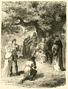 Lodewijk IX, rechtspraak in het bos van Vincennes, 13e eeuw, 1890