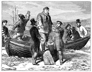 Louis Philippe arriveert in Newhaven, 1848, 1900