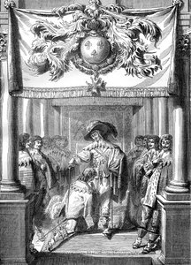 Lodewijk XIII van Frankrijk verleent de Orde van de Heilige Geest, 17e eeuw 1882-1884 door Unbekannt