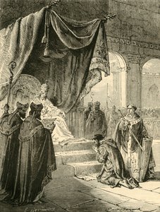 Lodewijk de Vrome doet boete voor de behandeling van zijn neef, Bernard, c818, 1890