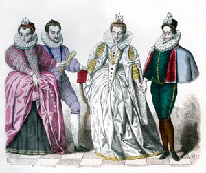 Louise van Lotharingen, Hertog van Guise, Marguerite de Vaudemont en Anne de Joyeuse, 1581 door Unbekannt