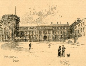 Lower Castle Yard, Dublin, Ierland, ca. 1890 door Unbekannt
