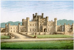 Lowther Castle, Westmorland, huis van de Graaf van Lonsdale, c1880