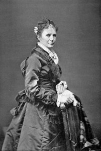 Lucretia Garfield, vrouw van de Amerikaanse president James A. Garfield, eind 19e eeuw, 1908