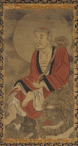 Luohan en leeuw