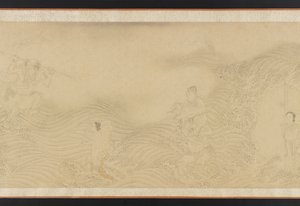 Luohans die land en zee oversteken, Ming of Qing-dynastie, 17e eeuw