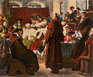 Luther bij de Rijksdag van Worms