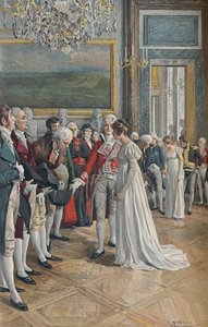 Madame Bonaparte Ontvangt Ambassadeurs in de Tuilerieën, 1896 door Unbekannt