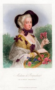 Madame de Pompadour, ca. 1740-1800 door Unbekannt