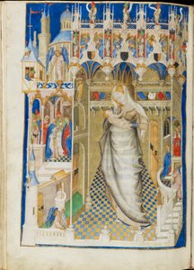 Madonna en Kind in een Kerk (Vijf Vreugden van de Maagd). De Uren van Isabella Stuart