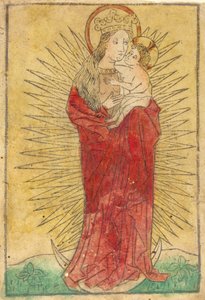 Madonna en Kind in een Glorie Staand op een Maansikkel door Unbekannt