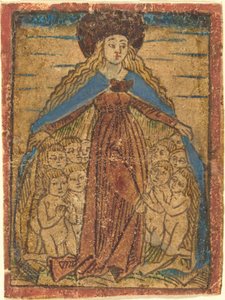 Madonna als beschermster, ca. 1470-1480 door Unbekannt