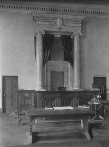 Bureau van de magistraat in de rechtszaal, Derde District Hof, New York City door Unbekannt